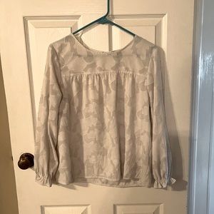 Banana Republic Blouse | White | Sz. Large (Petite)